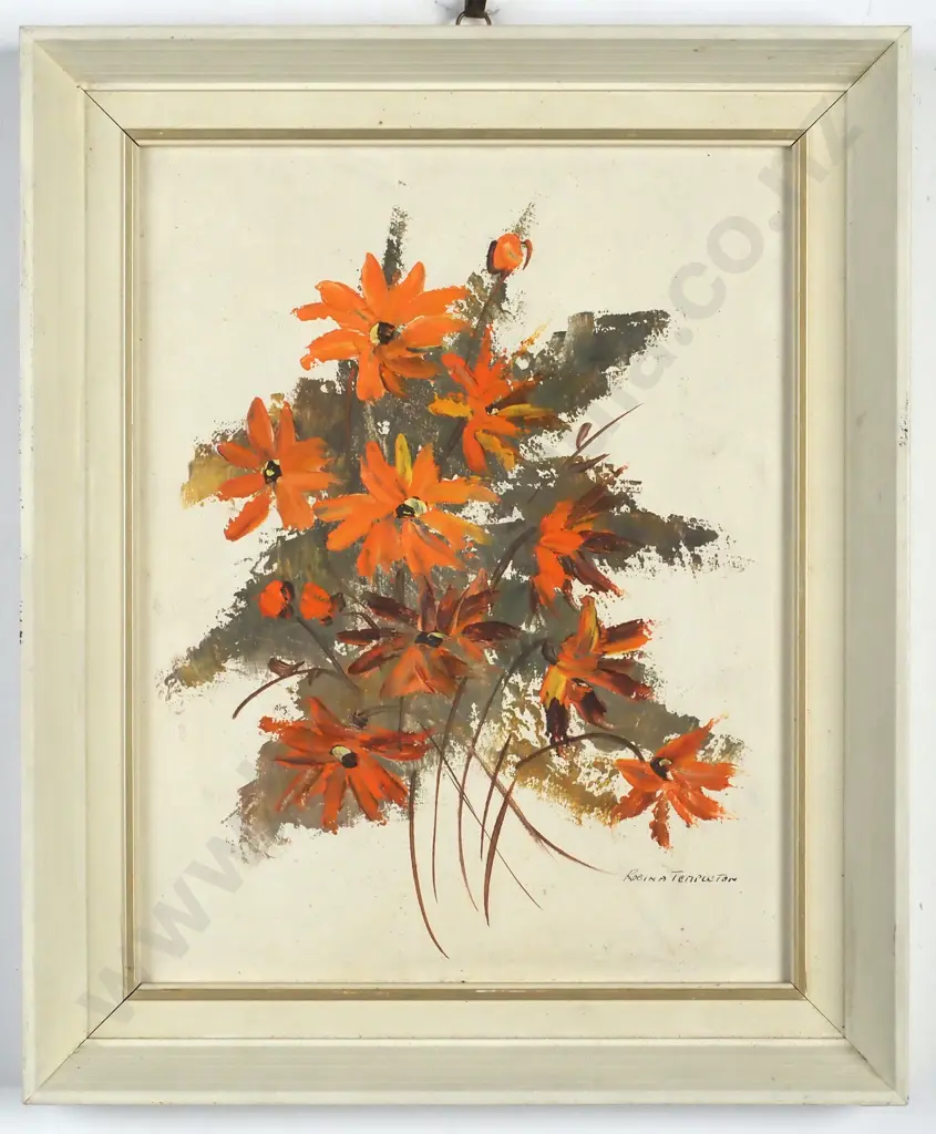 Robina Templeton - An Orange Posy, Oil Image 1++