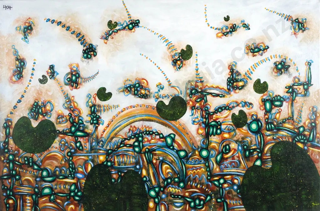 Keith Morant : 'Kiwi Kenetics I' Acrylic On Stretched Canvas Image 1++