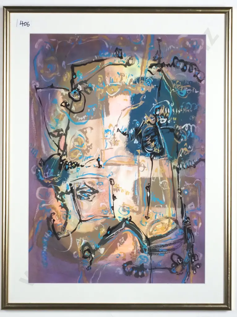 Keith Morant : 'Aurora' Acrylic And Watercolour On Paper Image 1++