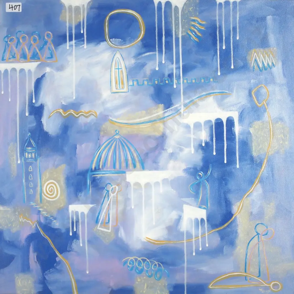 Keith Morant : 'Death In Rome' Acrylic On Stretched Canvas Image 1++