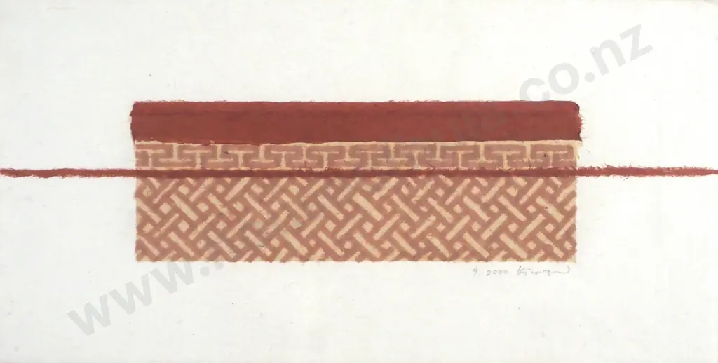 Handmade Paper & Mixed Media Artwork - Signed Lower Right. Image 1++