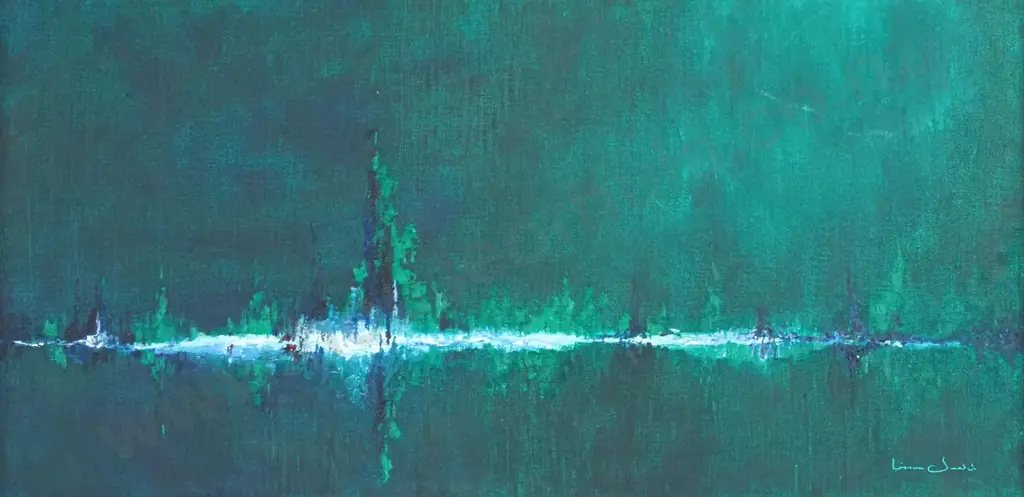 Artist Indecipherable - Untitled, Oil on Board Image 1++