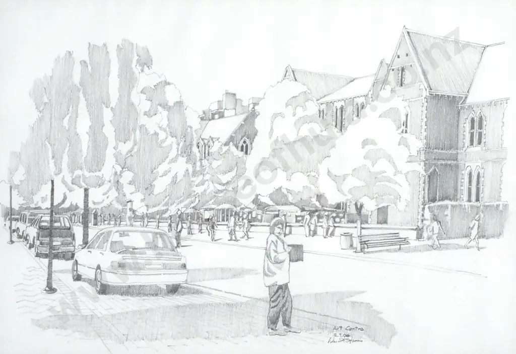 Artist Indecipherable - Art Centre Christchurch, Graphite Image 1++