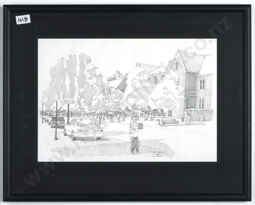 Artist Indecipherable - Art Centre Christchurch, Graphite Image 1++