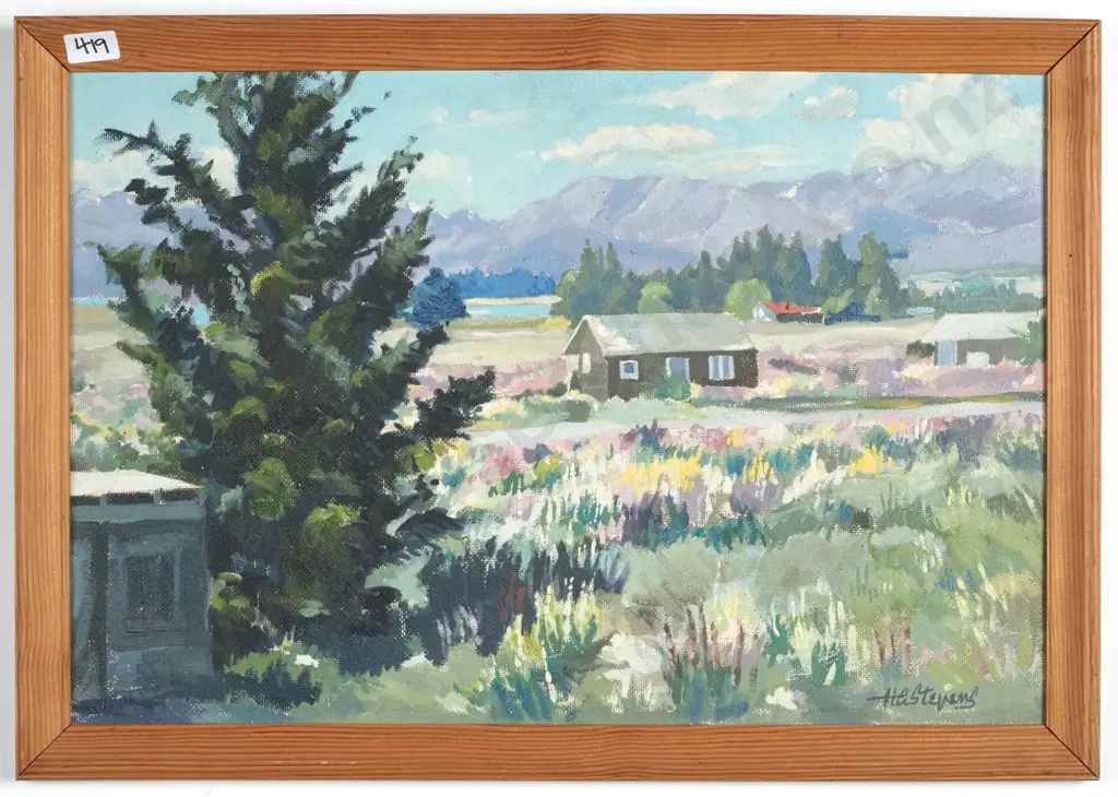 H G Stevens - Rural Landscape, Oil on Board. Image 1++