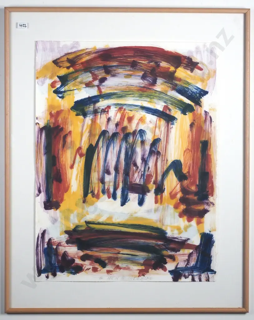 Artist Indecipherable, The Meat in The Sandwichscape'  Watercolour Image 1++