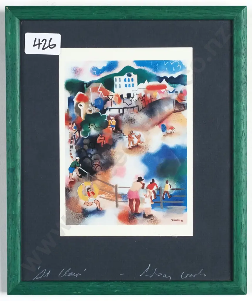Lindsay Crooks - 'St Clair Beach', Print (1991) Image 1++