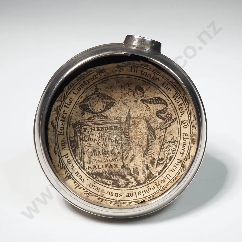 1835 Sterling Silver Pair Case Pocket Watch by Robt Lowe Preston Image 1++