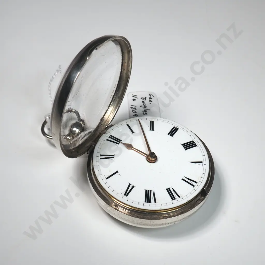 1821 Hallmarked Sterling Silver Pair Case Pocket Watch Image 1++