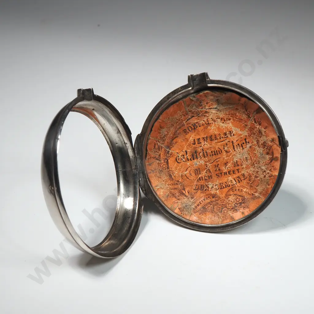 1821 Hallmarked Sterling Silver Pair Case Pocket Watch Image 1++