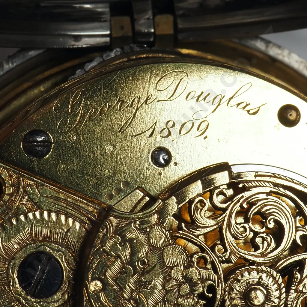 1821 Hallmarked Sterling Silver Pair Case Pocket Watch Image 1++