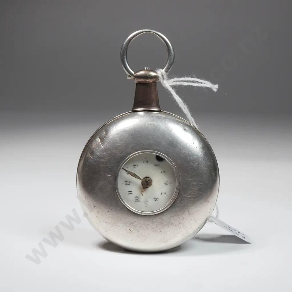 Unusual Verge Pocket Watch in Sterling Silver - Hallmarked 1809 A/F Image 1++