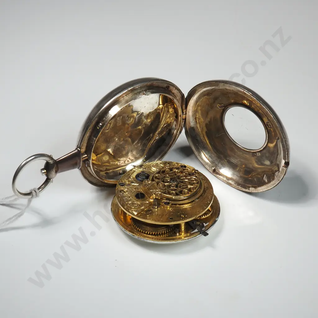 Unusual Verge Pocket Watch in Sterling Silver - Hallmarked 1809 A/F Image 1++