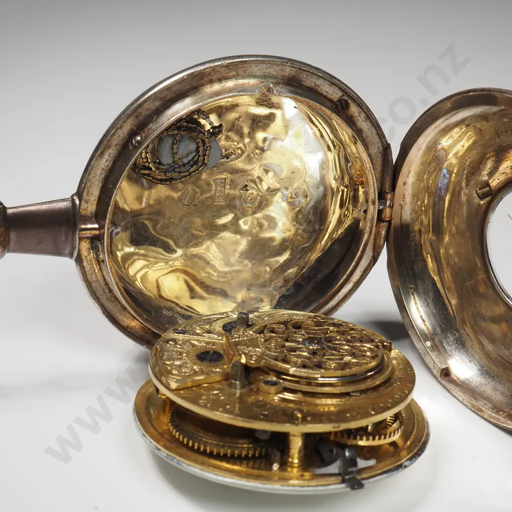 Unusual Verge Pocket Watch in Sterling Silver - Hallmarked 1809 A/F Image 1++