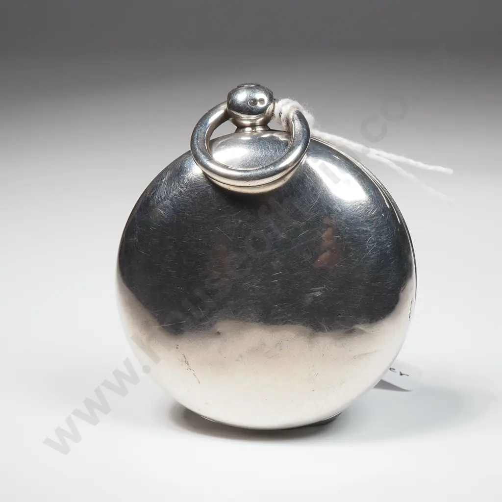 1818 Sterling Silver Verge pocket Watch by J Abrahams Canterbury Image 1++