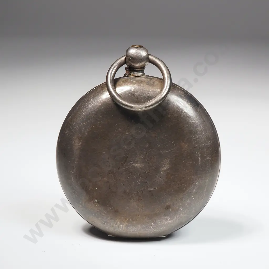 Waltham Key Wind Sterling Silver Hunter Pocket Watch  Image 1++