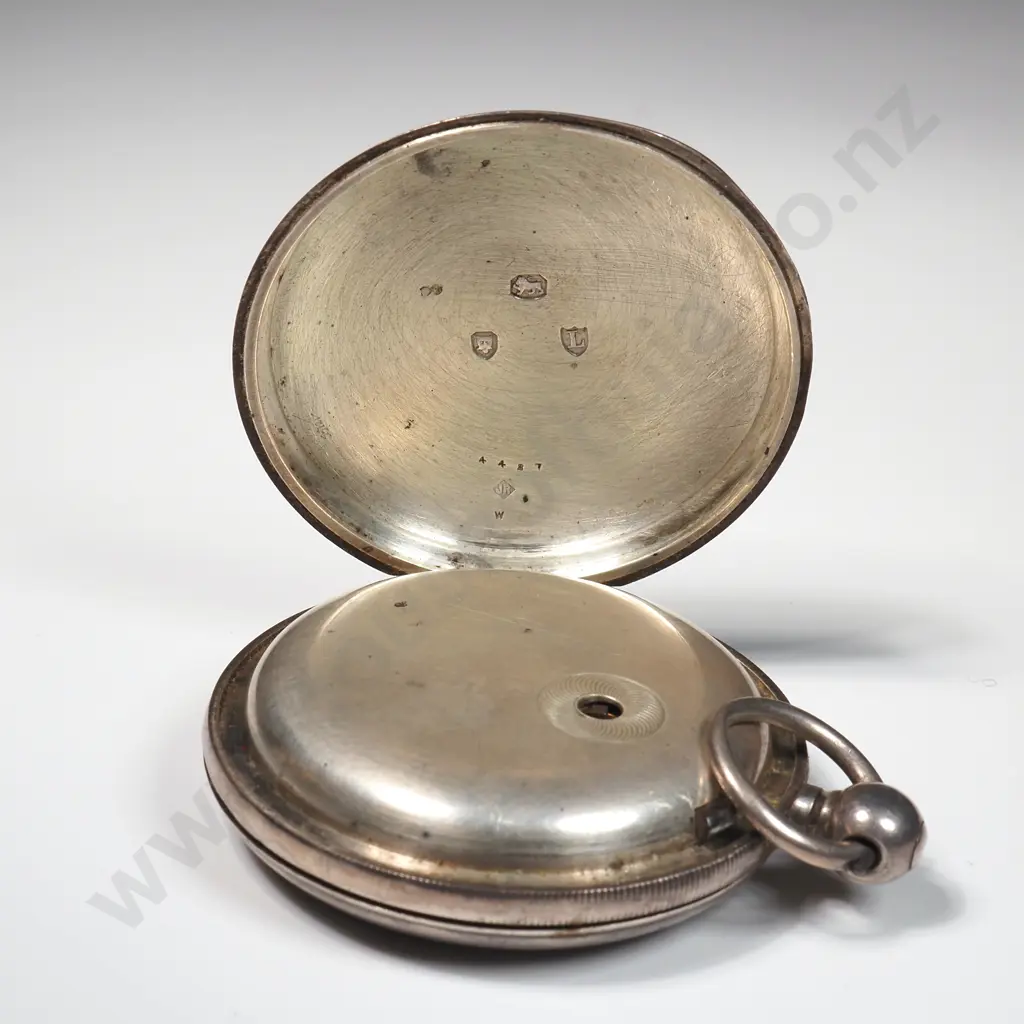 Sterling Silver English Fusee Lever Open Face  Pocket Watch. Image 1++