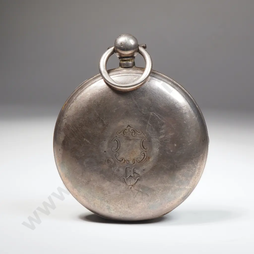 Sterling Silver English Fusee Lever Open Face  Pocket Watch. Image 1++