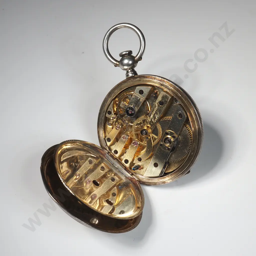 Continental Silver Pocket Watch A/F Image 1++