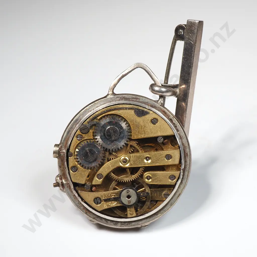 Exquisite Seed Pearl & Hand Painted Enamel Suspended Pocket Watch A/F Image 1++