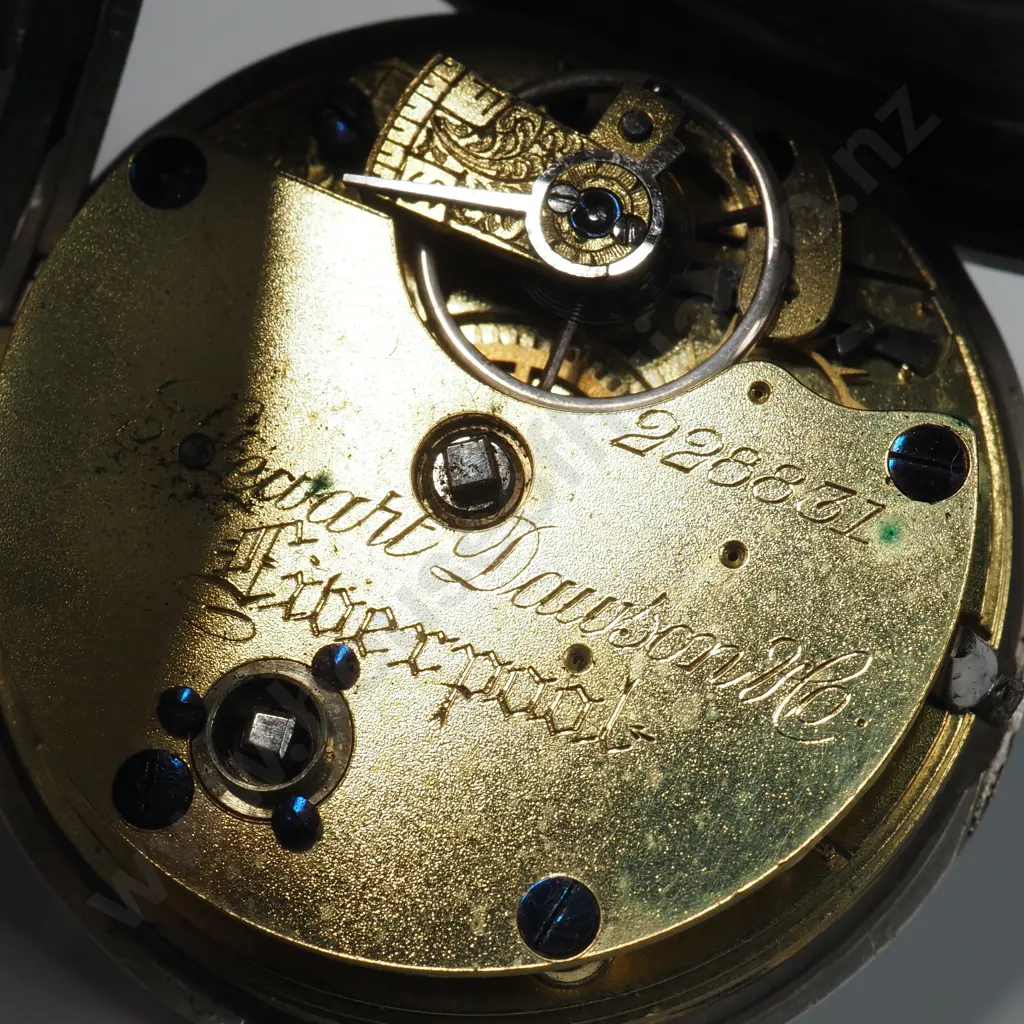 Sterling Silver Ladies Engraved Pocket Watch.  Image 1++