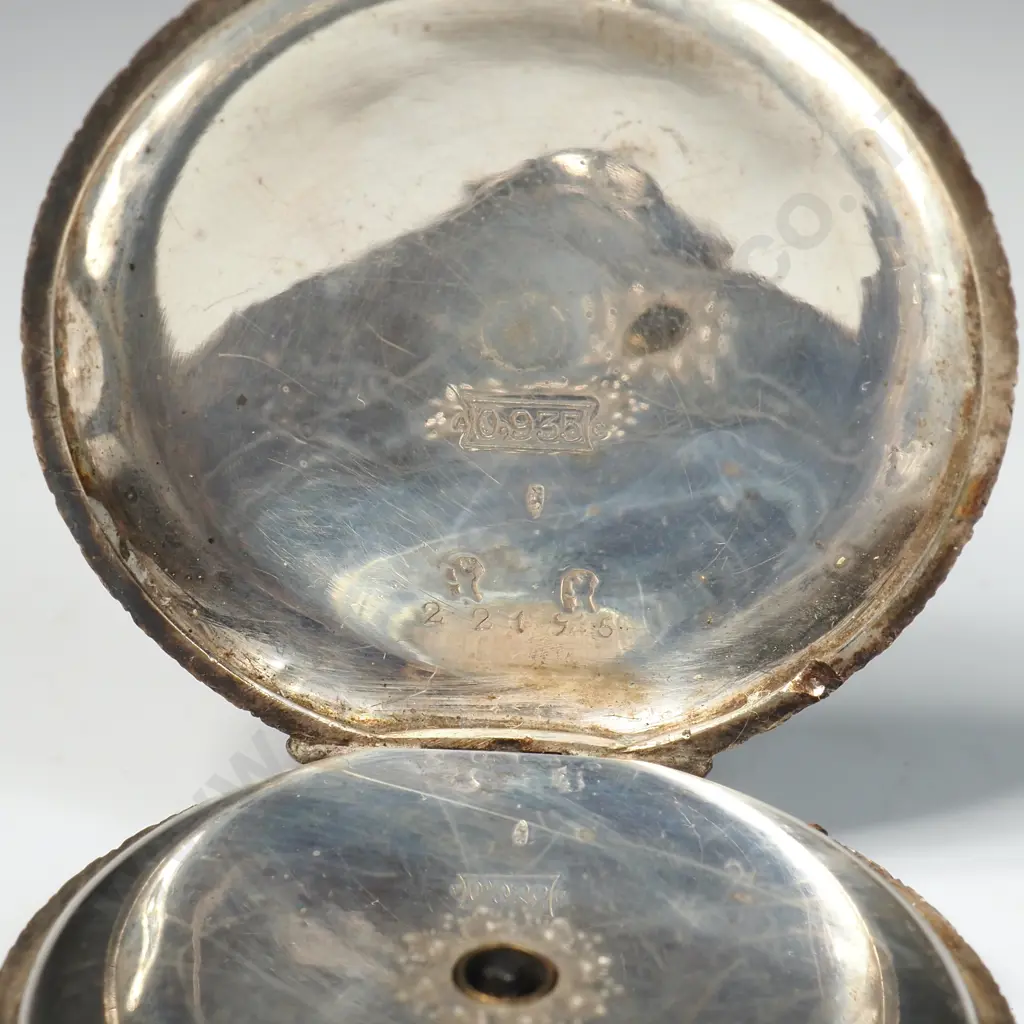 Antique Sterling Silver Ladies Pocket Watch Image 1++
