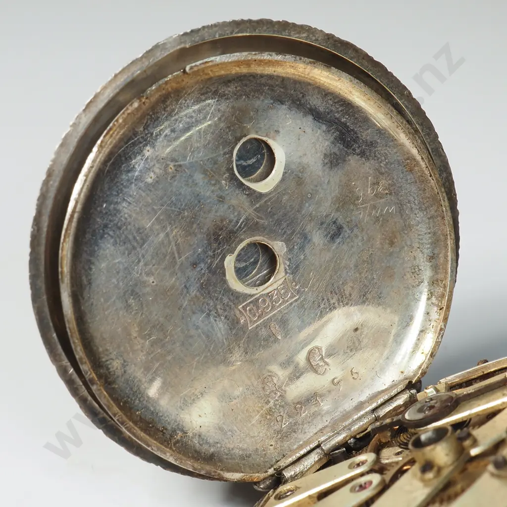 Antique Sterling Silver Ladies Pocket Watch Image 1++