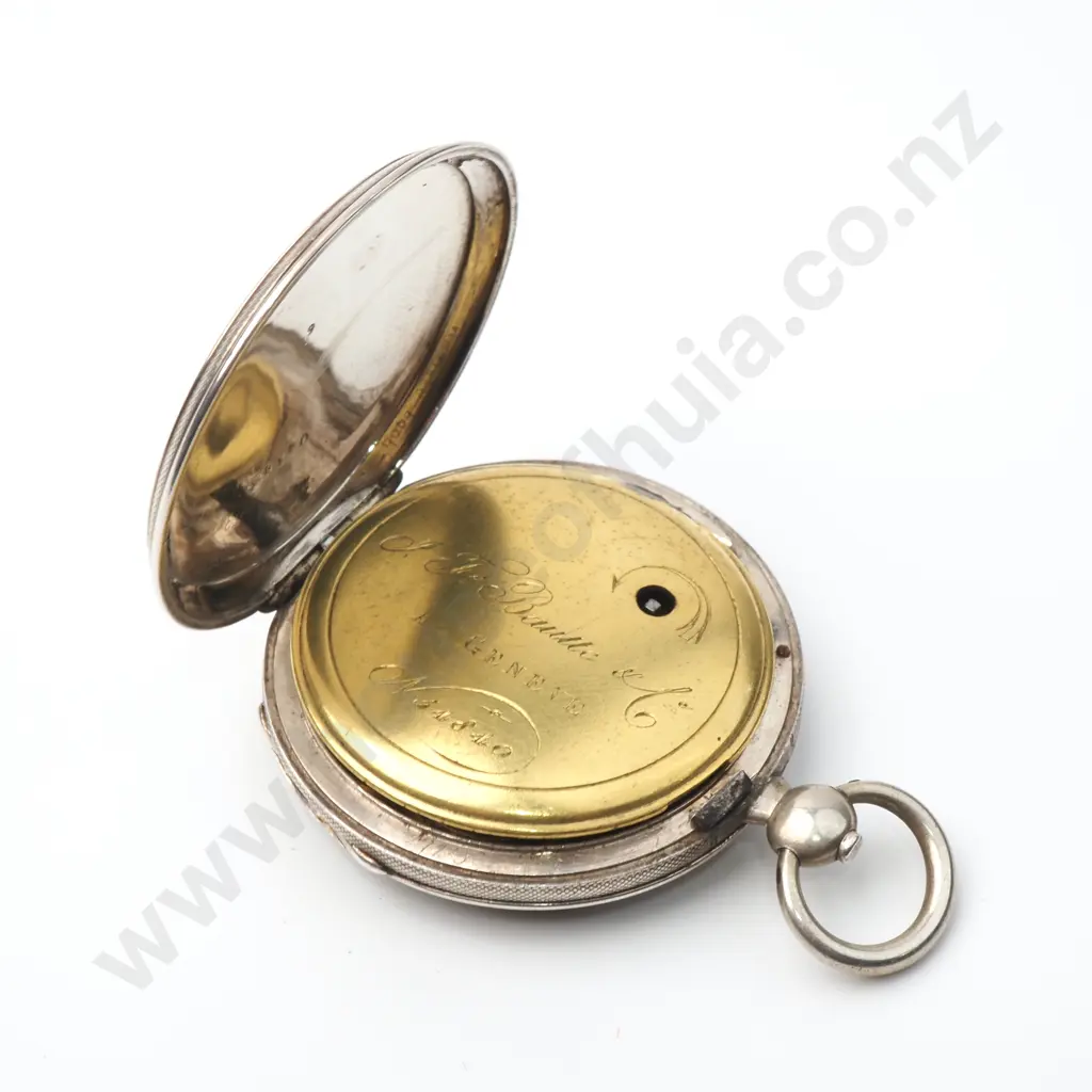 Unusually Thin Swiss Verge Pocket Watch in Silver A/F Image 1++