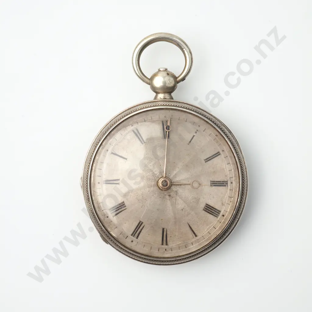Unusually Thin Swiss Verge Pocket Watch in Silver A/F Image 1++
