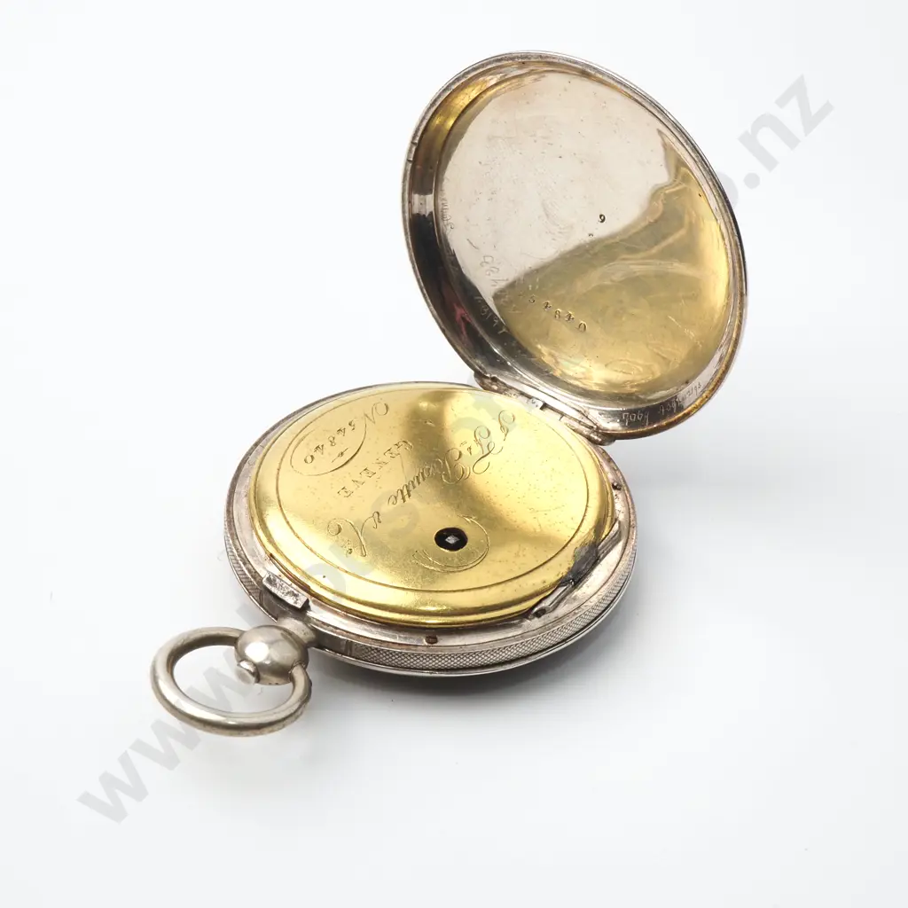 Unusually Thin Swiss Verge Pocket Watch in Silver A/F Image 1++