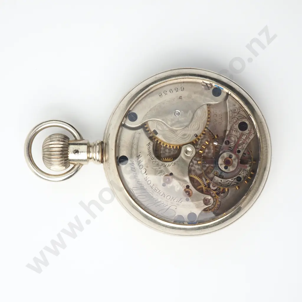Antique Seth Thomas Glass Back Pocket Watch Image 1++