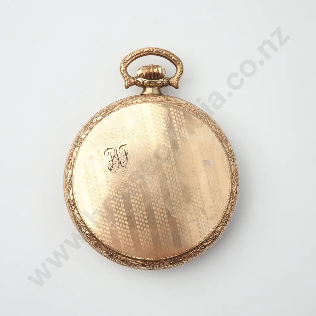 Ornate Waltham Rolled Gold Pocket Watch Image 1++