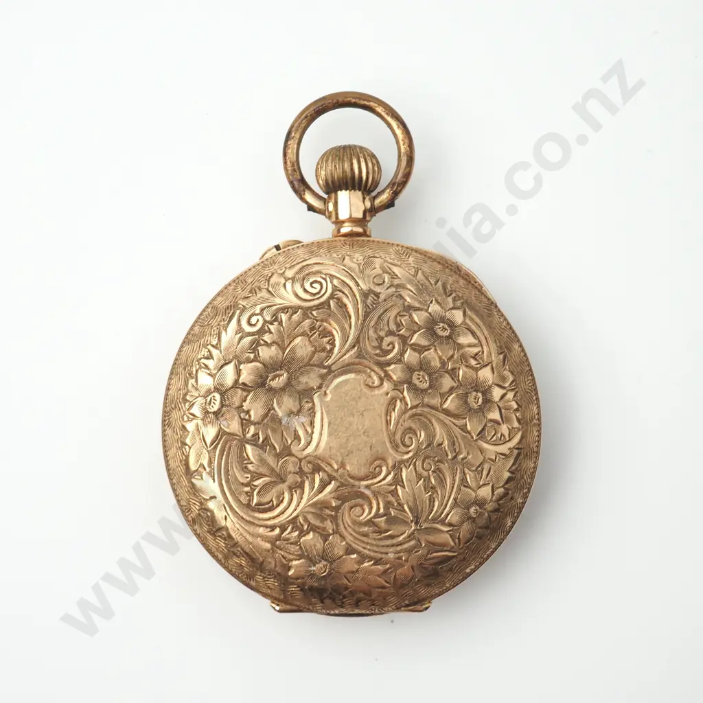 Antique 14ct Gold Pocket Watch in G T Young Case Image 1++