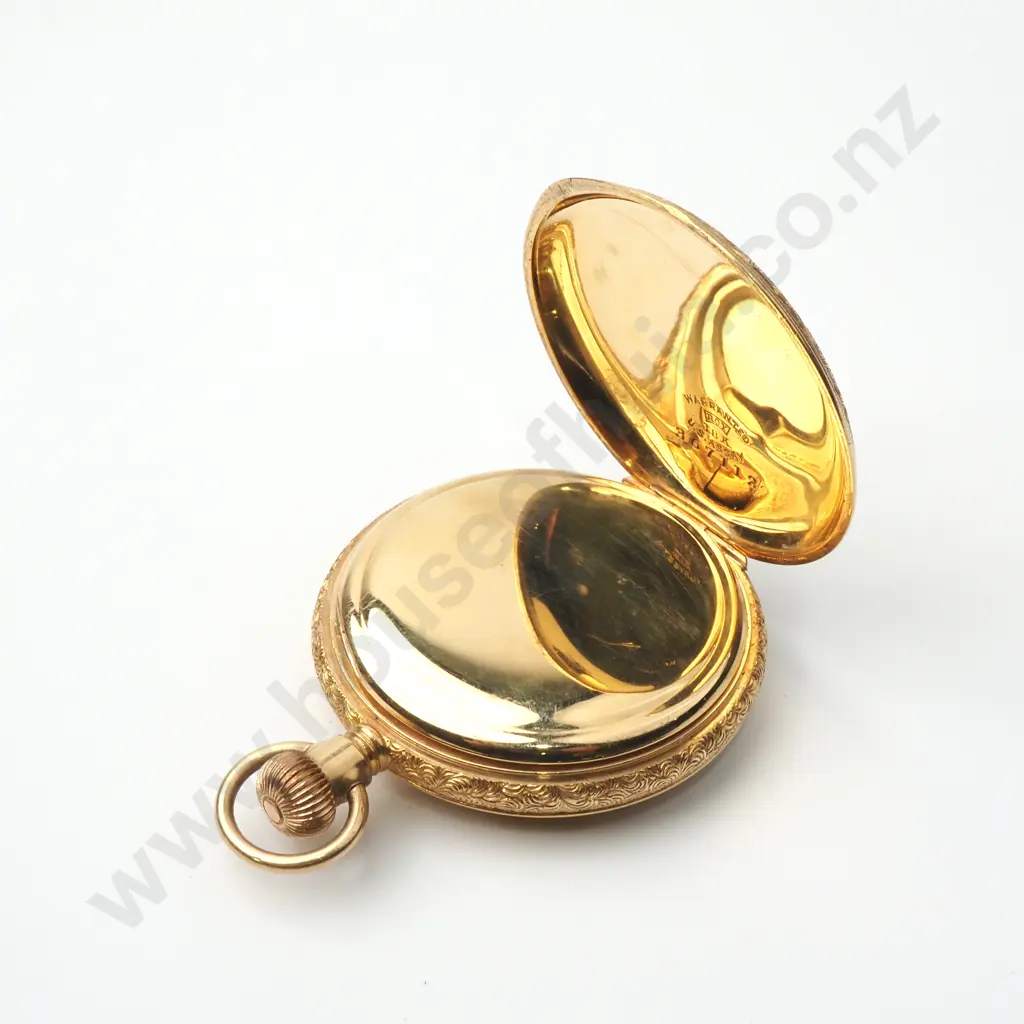 Impressive 18ct Gold Waltham Pocket Watch Image 1++