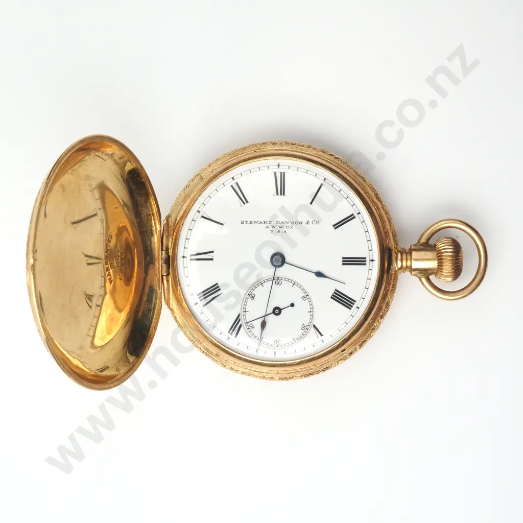 Impressive 18ct Gold Waltham Pocket Watch Image 1++