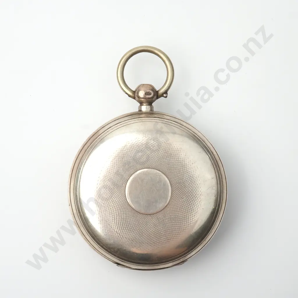 Unusual Sterling Silver Pair Case Pocket Watch by E Morrison of Parsontown Image 1++