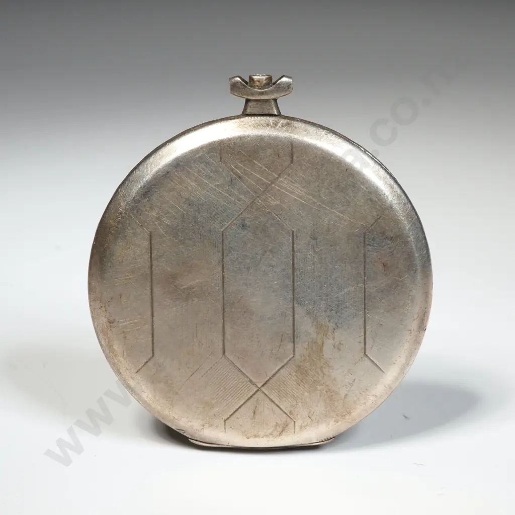 Art Deco Sterling Silver Omega Pocket Watch A/F Image 1++