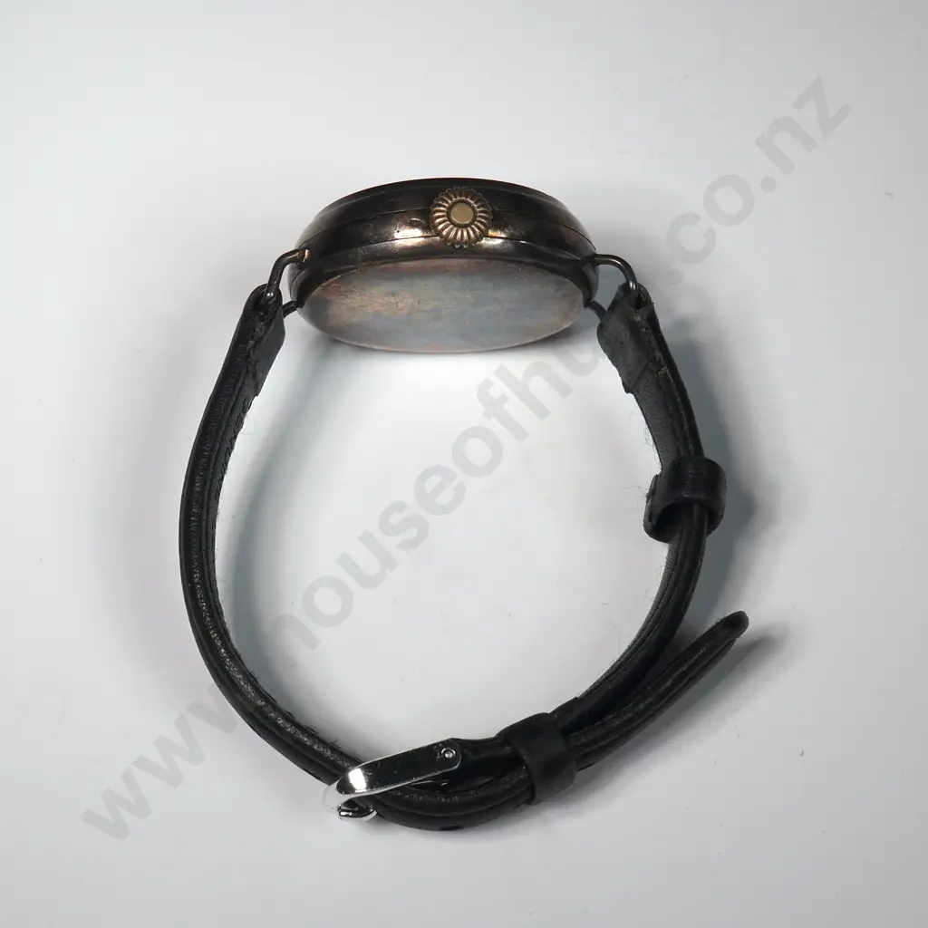 Antique Sterling Silver Trench Watch Image 1++