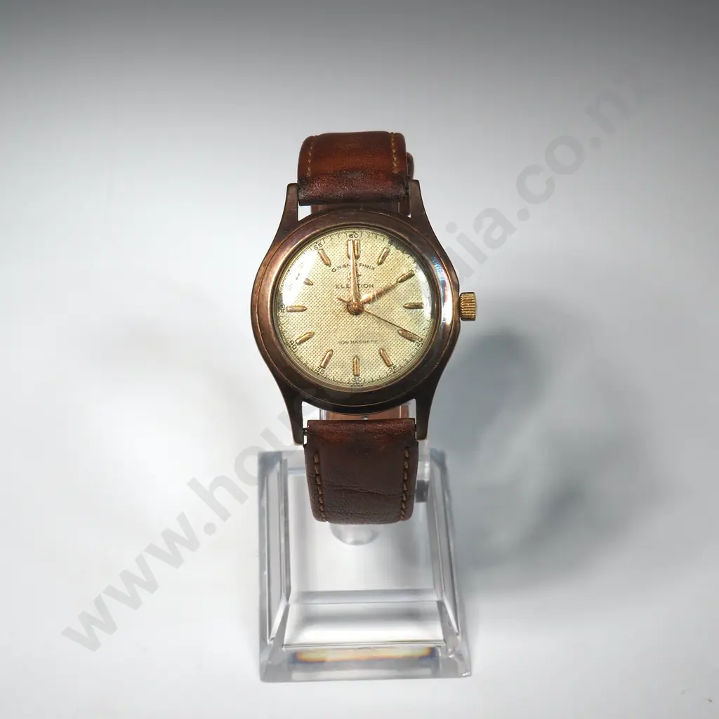 Vintaged Rolled Gold Electron Grand Prix Wristwatch Image 1++