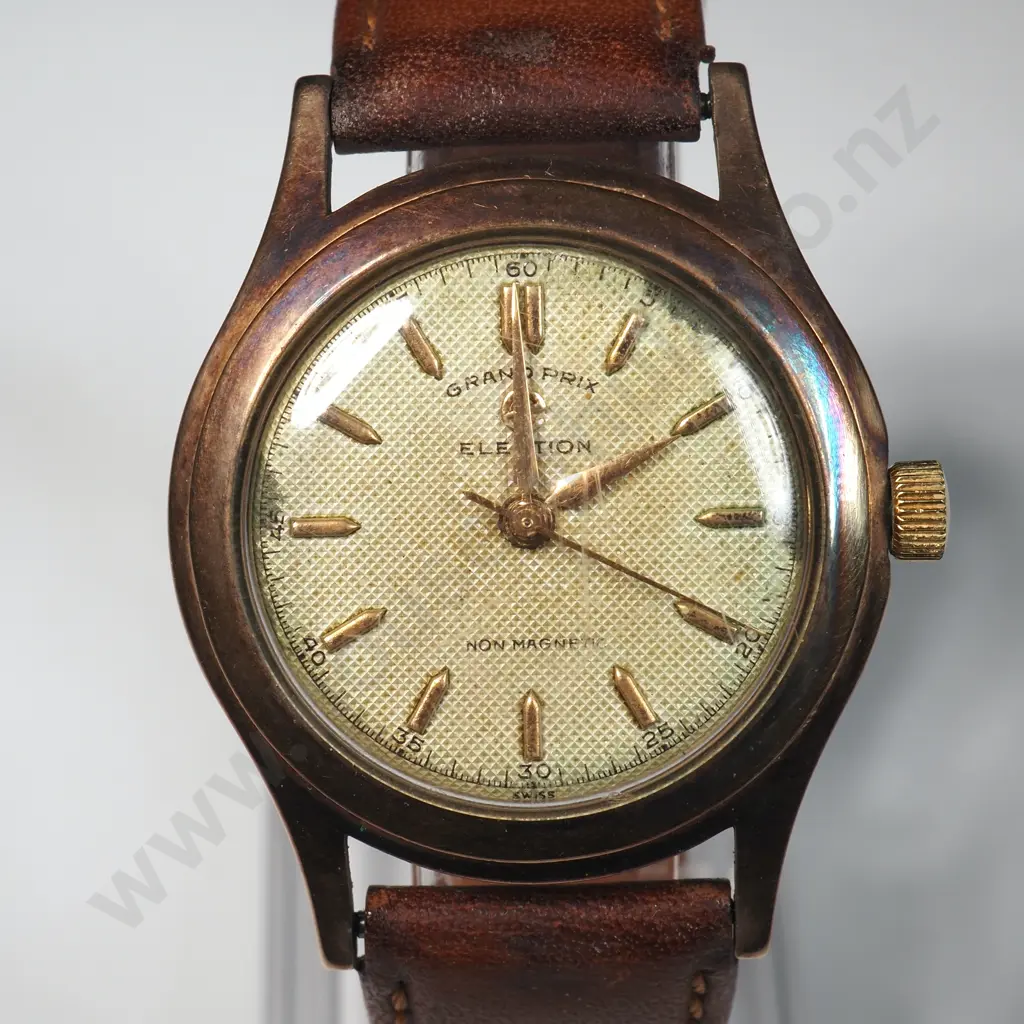 Vintaged Rolled Gold Electron Grand Prix Wristwatch Image 1++