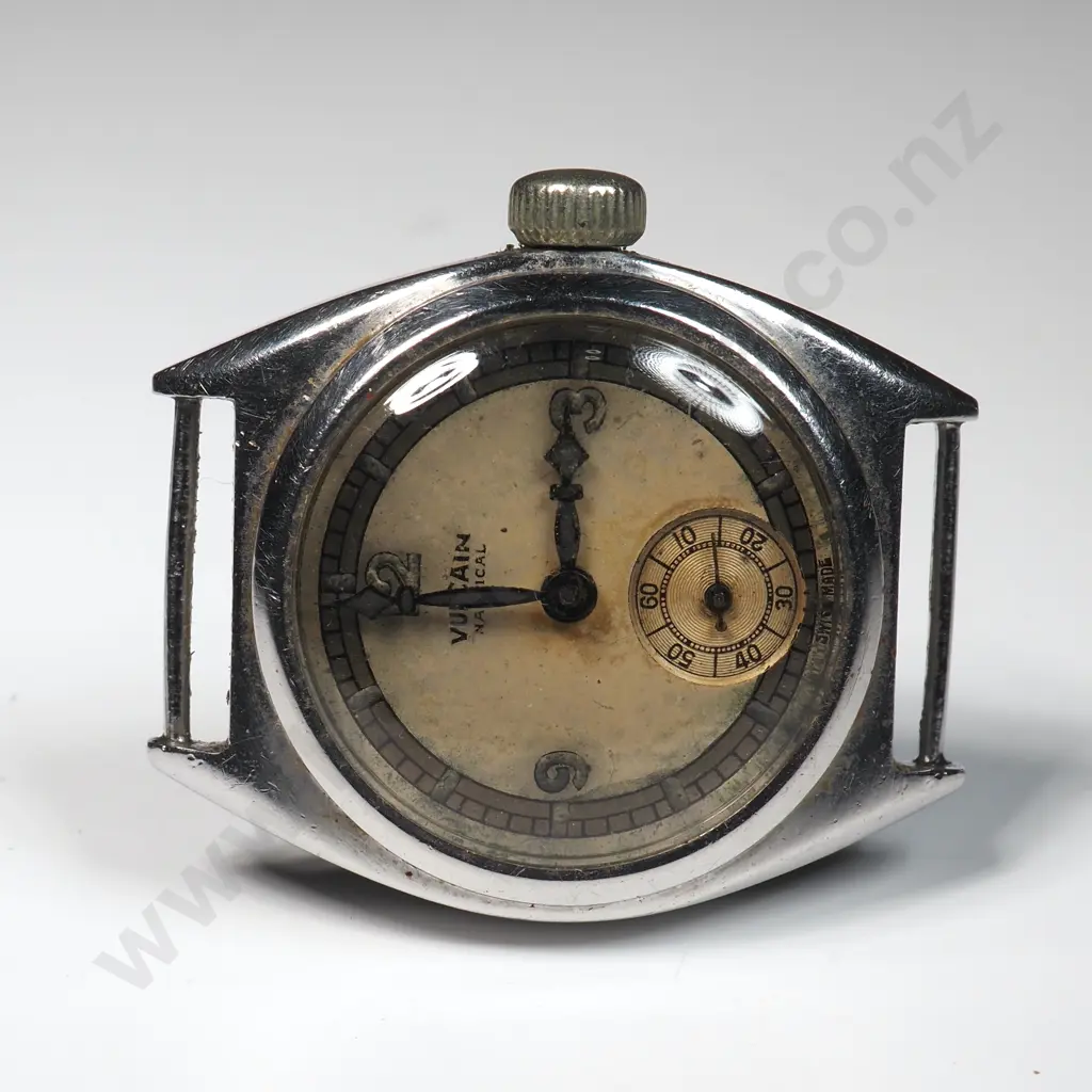 Scarce Early Vulcan Nautical Wristwatch Image 1++