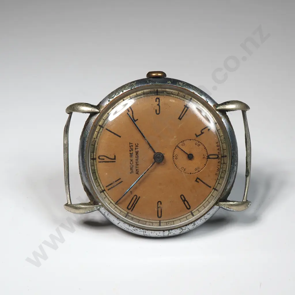 Vintage Swiss Shock Resist Antimagnetic Wristwatch Head A/F Image 1++