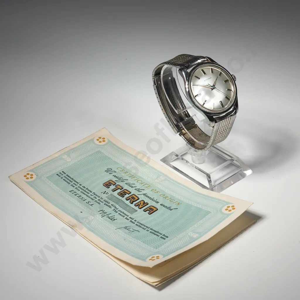 Vintage Eterna Wristwatch w Papers Image 1++