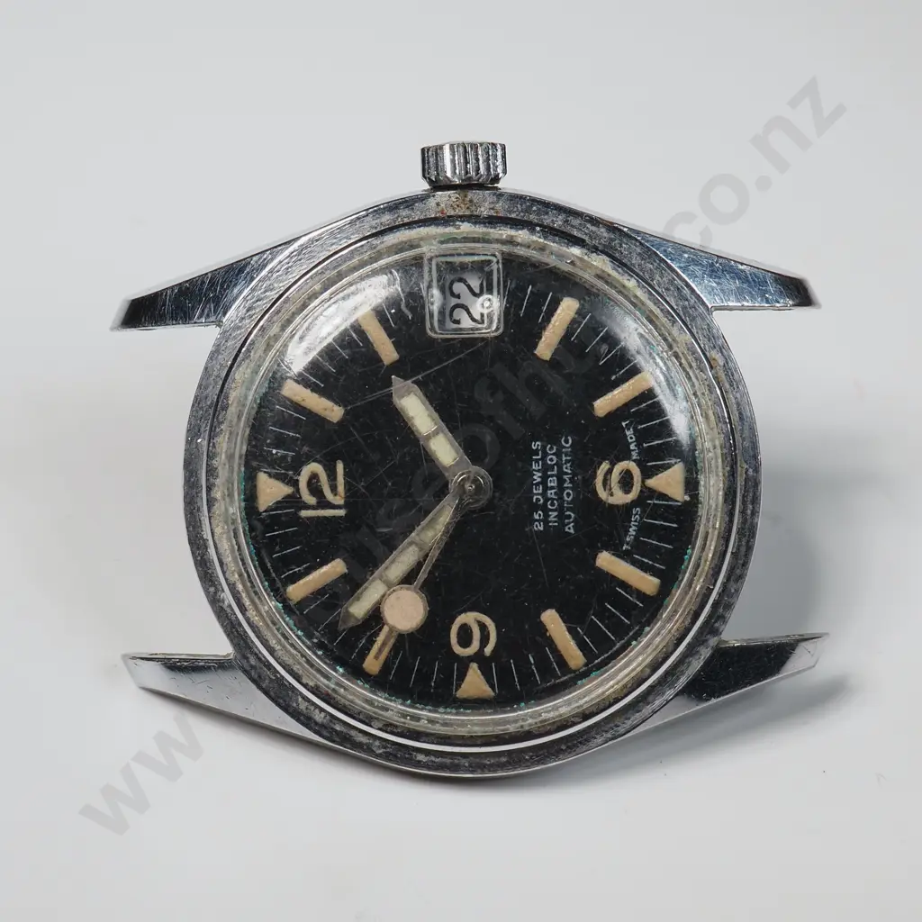 Vintage Black Dial Gents Automatic Wristwatch Image 1++