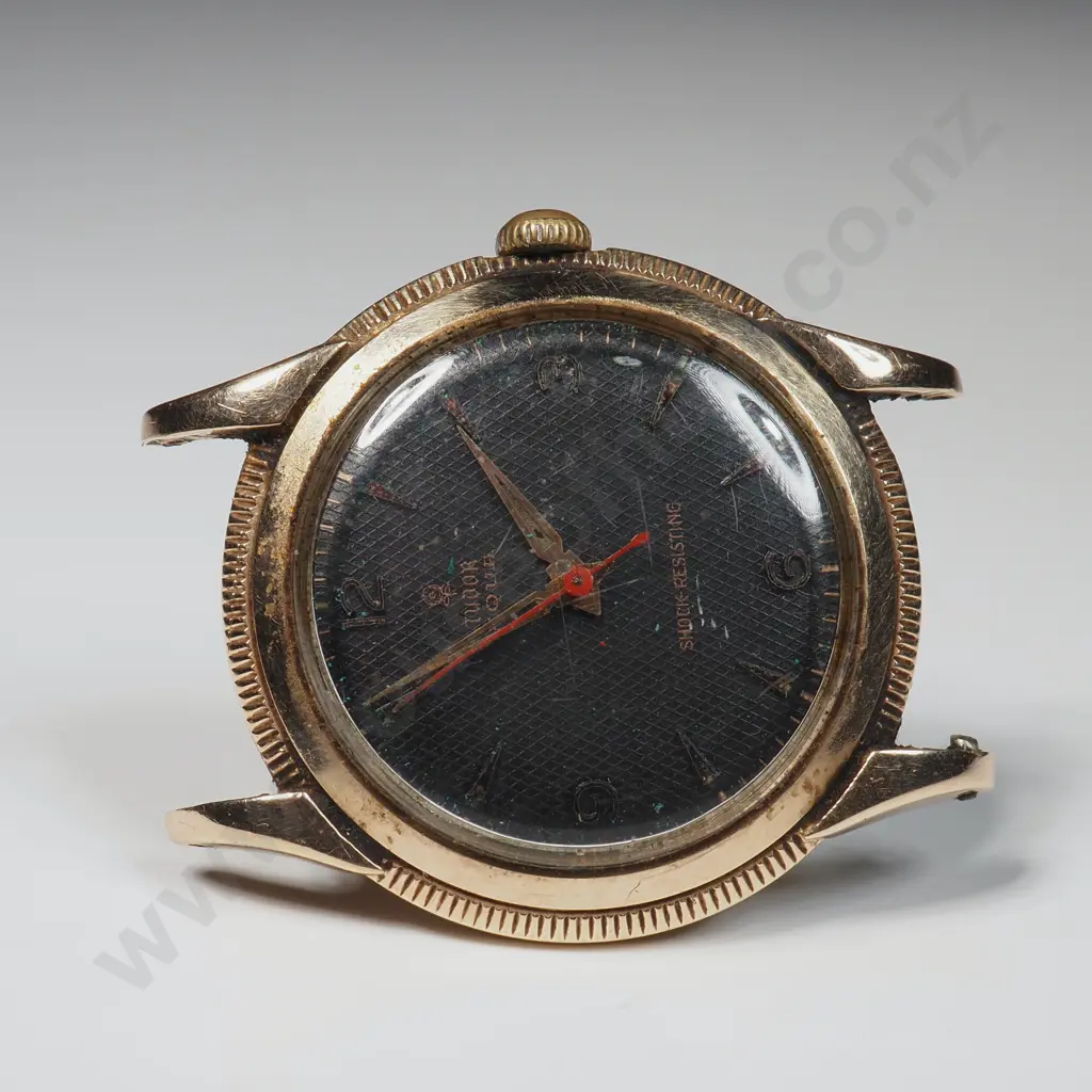 Vintage 10ct Gold Tudor Aqua Wristwatch Manual Wind Image 1++