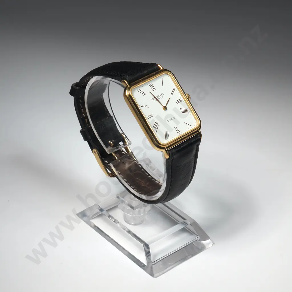 Raymond Weil Quartz Tank Style 18ct Gold-Plated Wristwatch Image 1++