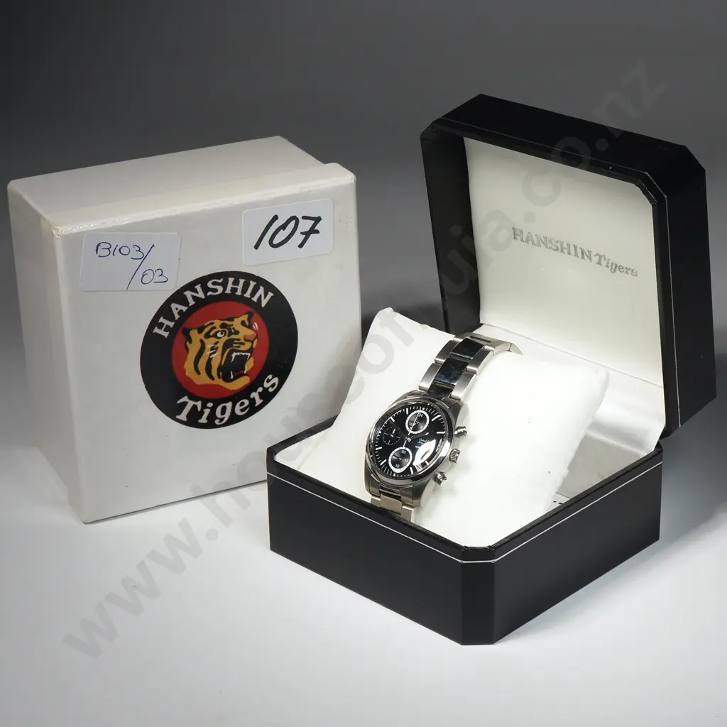 Hanshin Tigers Watch in Original Case Image 1++