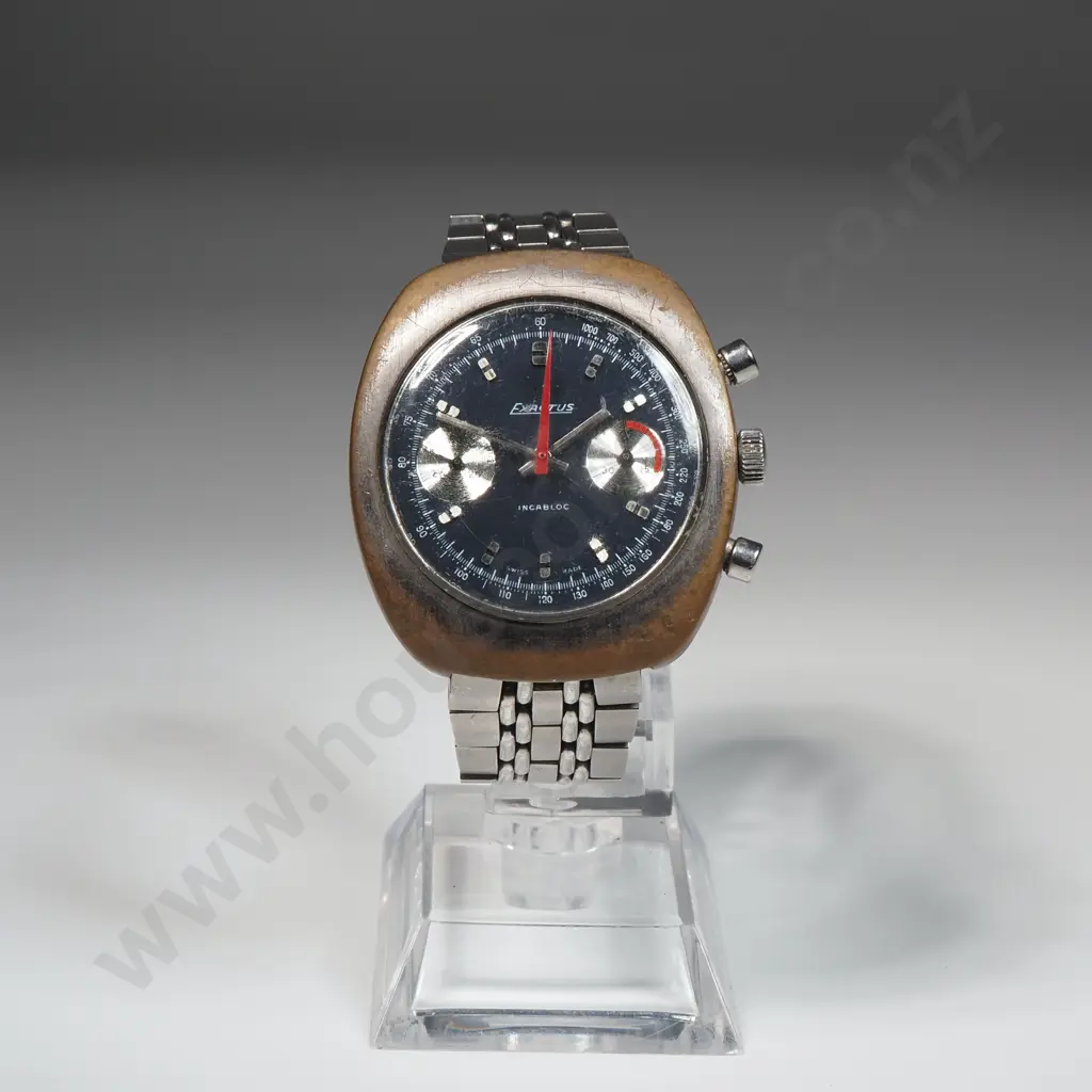 1970's Exactus Chronograph Wristwatch Image 1++