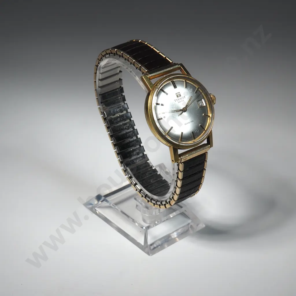 Gents Rolled Gold Tissot Manual Wind Seastar Wristwatch Image 1++