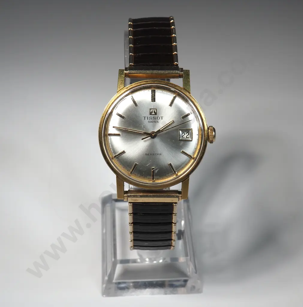 Gents Rolled Gold Tissot Manual Wind Seastar Wristwatch Image 1++